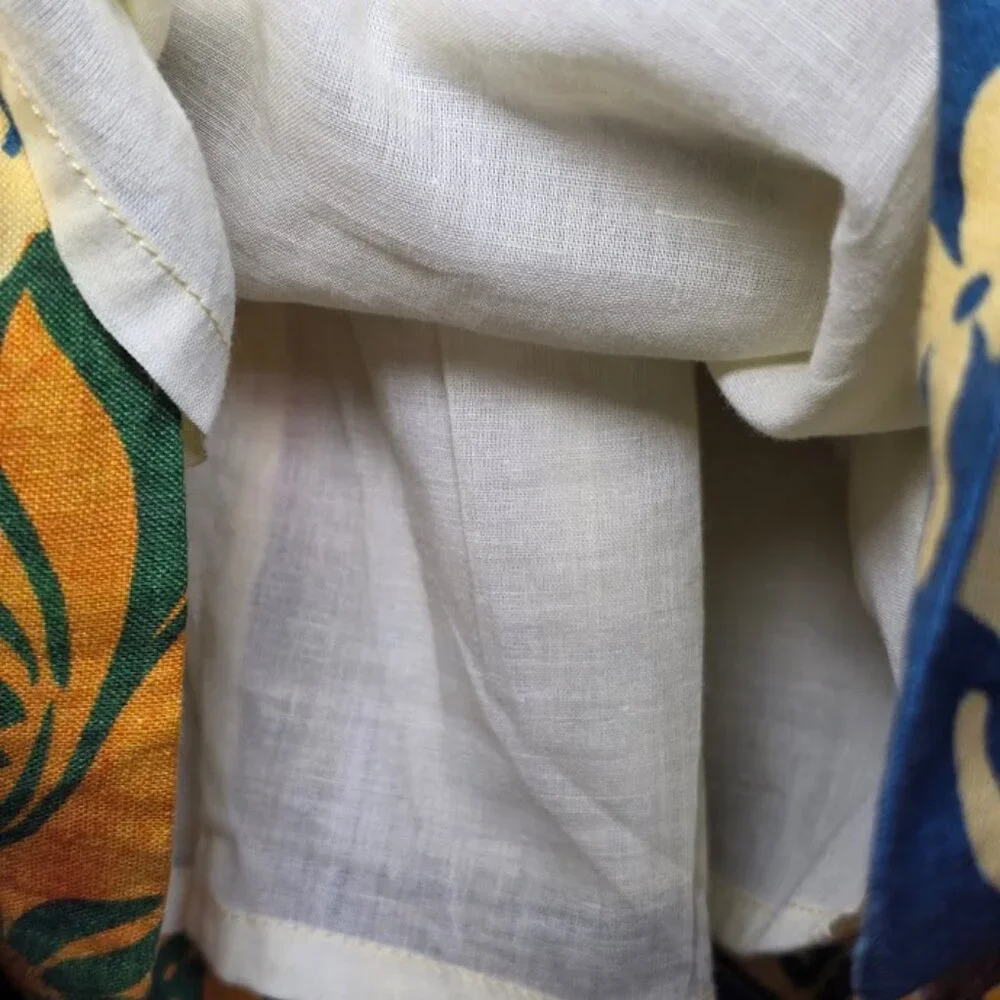 NWT ALEMAIS Archie Floral Linen Mini Flounce Dress 2 - Picture 9 of 13